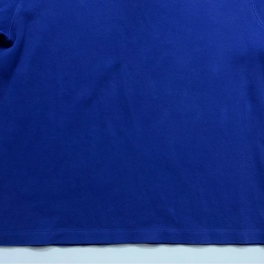 Polo Ralph Lauren 1/4 Zip Sweater Mens Size Large Blue Pony Logo Cotton Designer